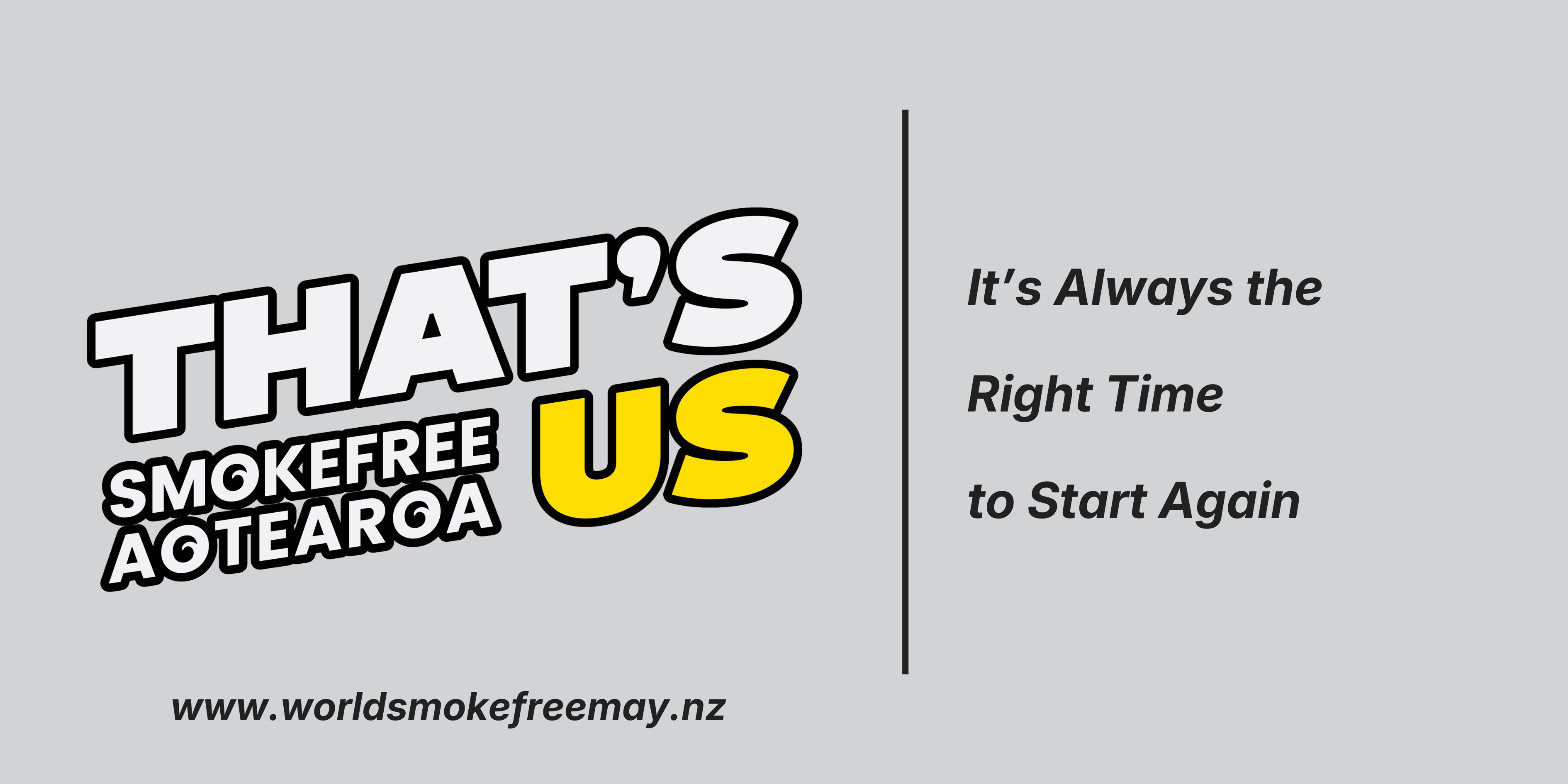 Email banner: Start Again — Grey