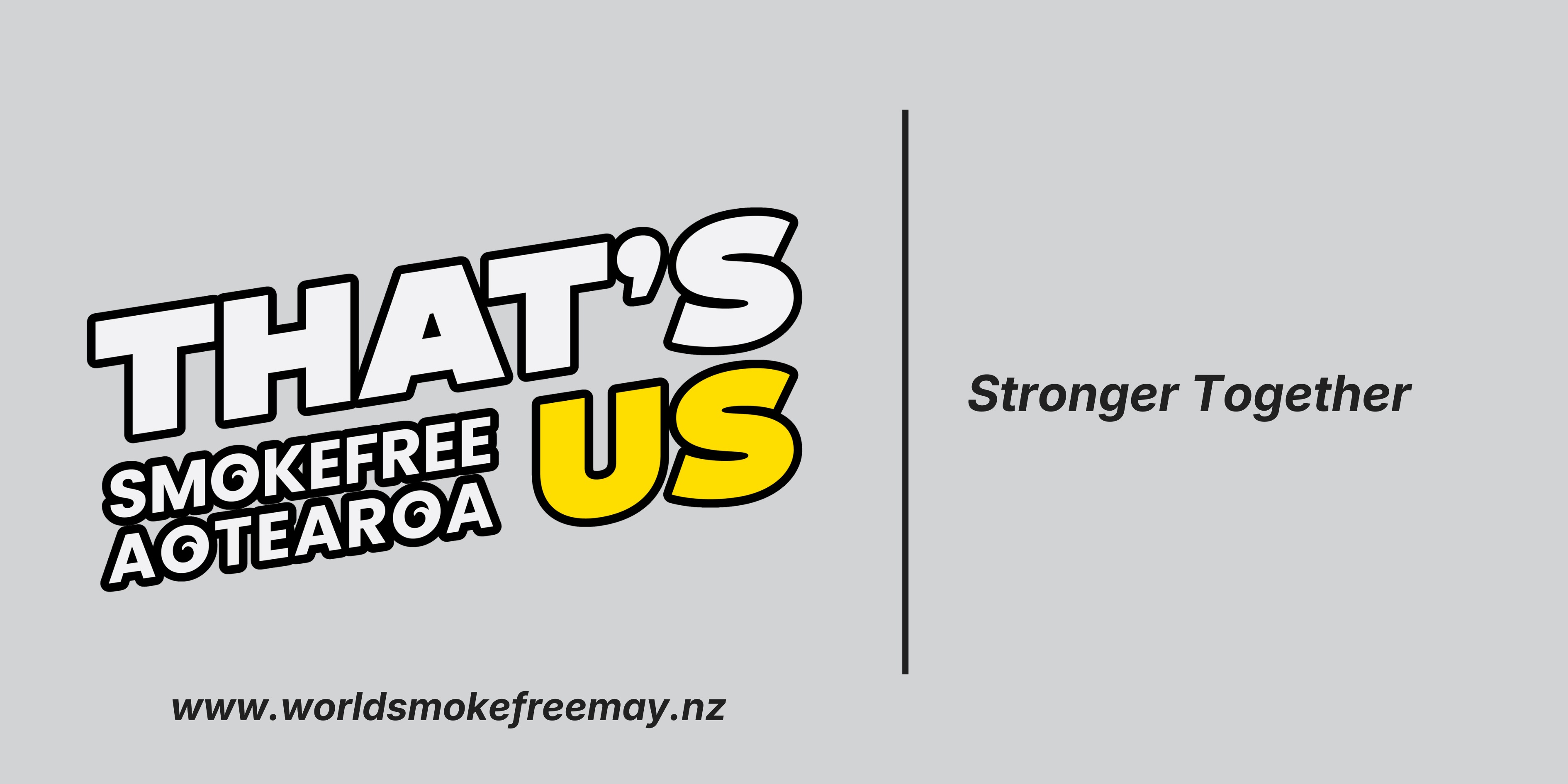 Email banner: Stronger Together — Grey